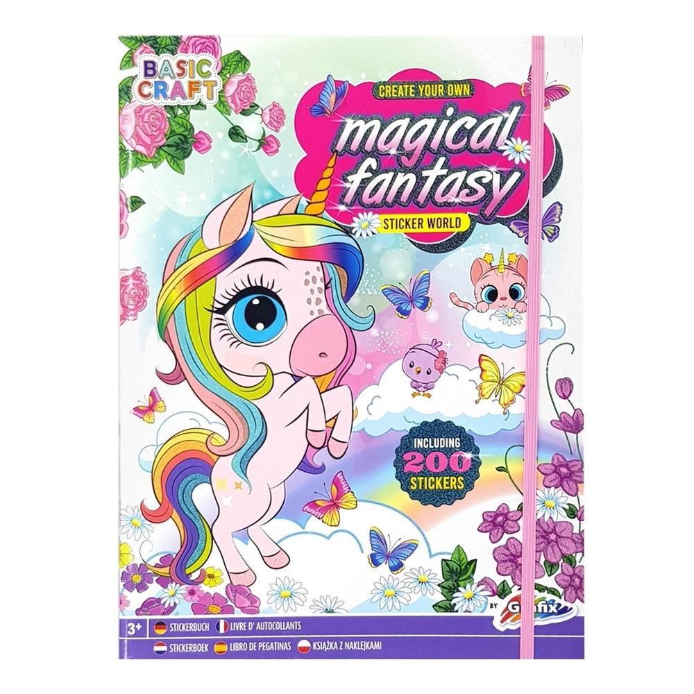 Varázslatos matricázó füzet 200 matricával - Unikornisok