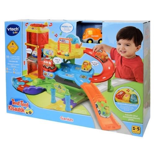 Vtech Toot-toot PÁLYÁK - garázs szett (MAGYARUL BESZÉL, ÉNEKEL)