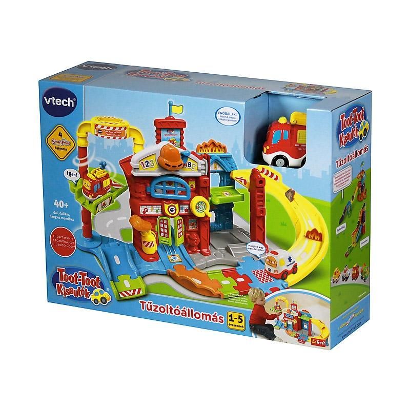 Vtech Toot-toot PÁLYÁK - tűzoltóllomás (MAGYARUL BESZÉL, ÉNEKEL)