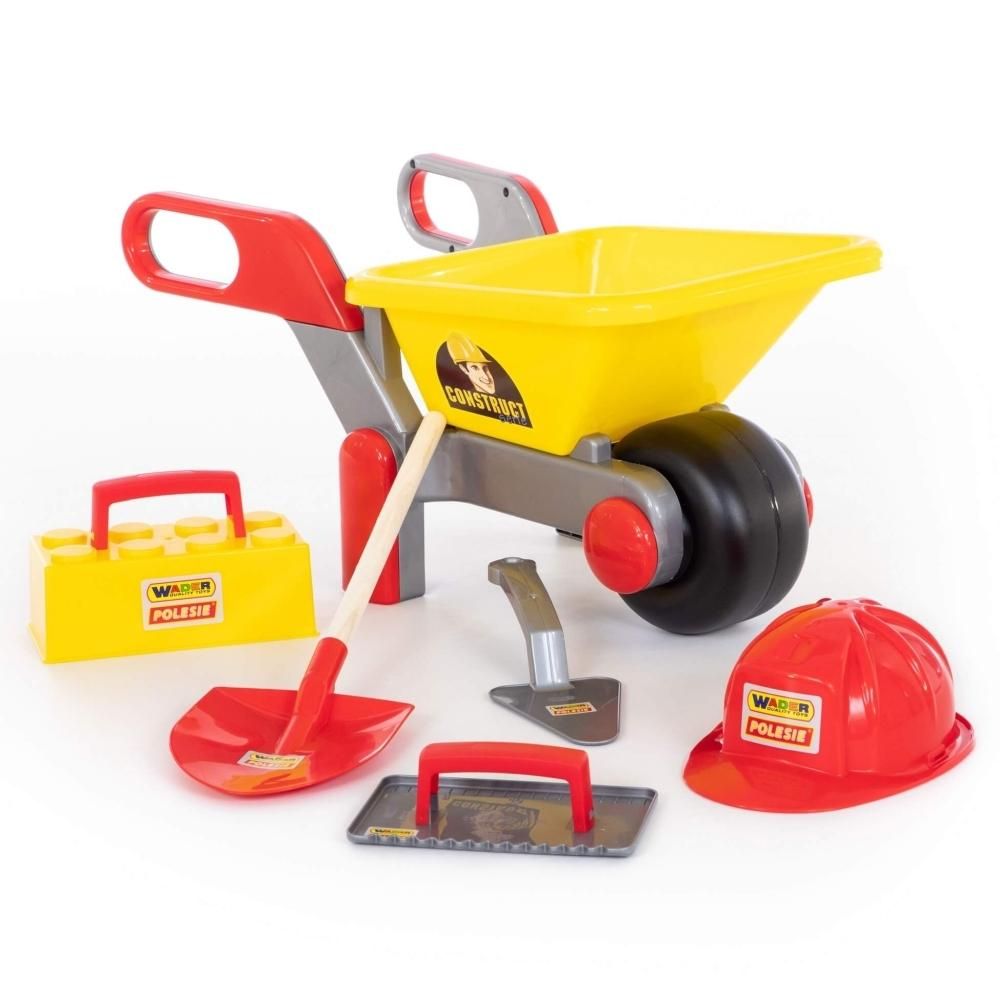 Wader Játék kőműves készlet talicskával