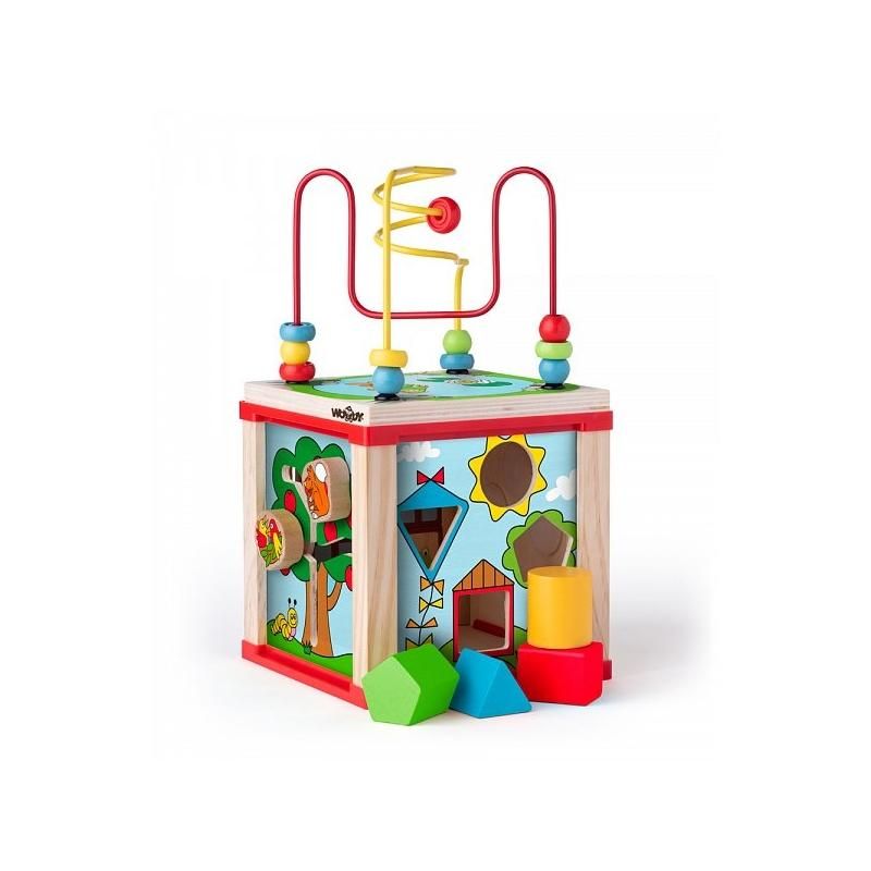 Woody Készségfejlesztő kocka bűvös körökkel