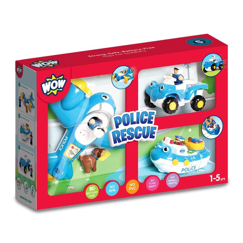 WOW Játékszett 3 az 1-ben - rendőri akció