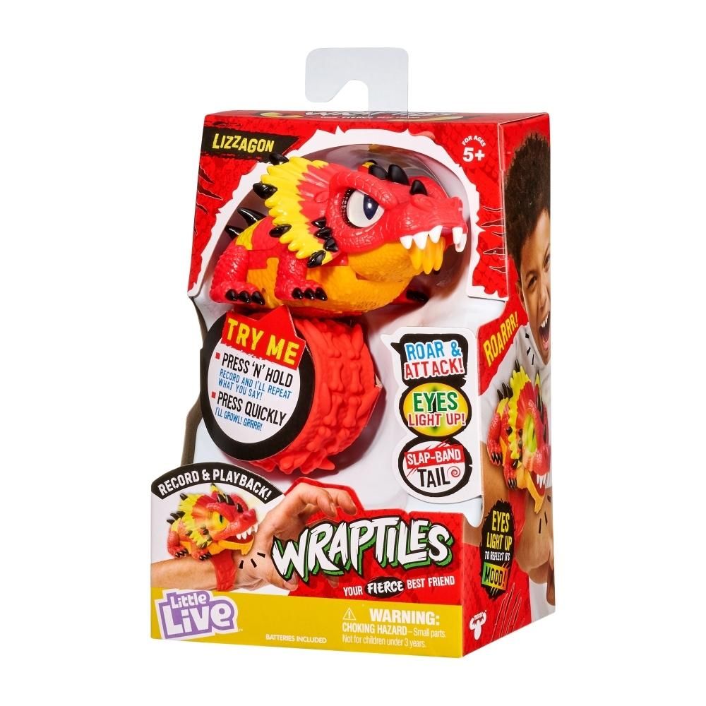 Wraptiles Csuklóra rögzíthető interaktív hüllő - Lizzagon