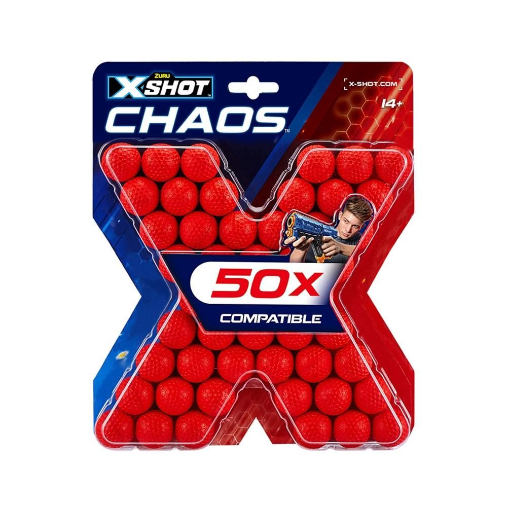 X-Shot Chaos 50 darab szivacs töltény