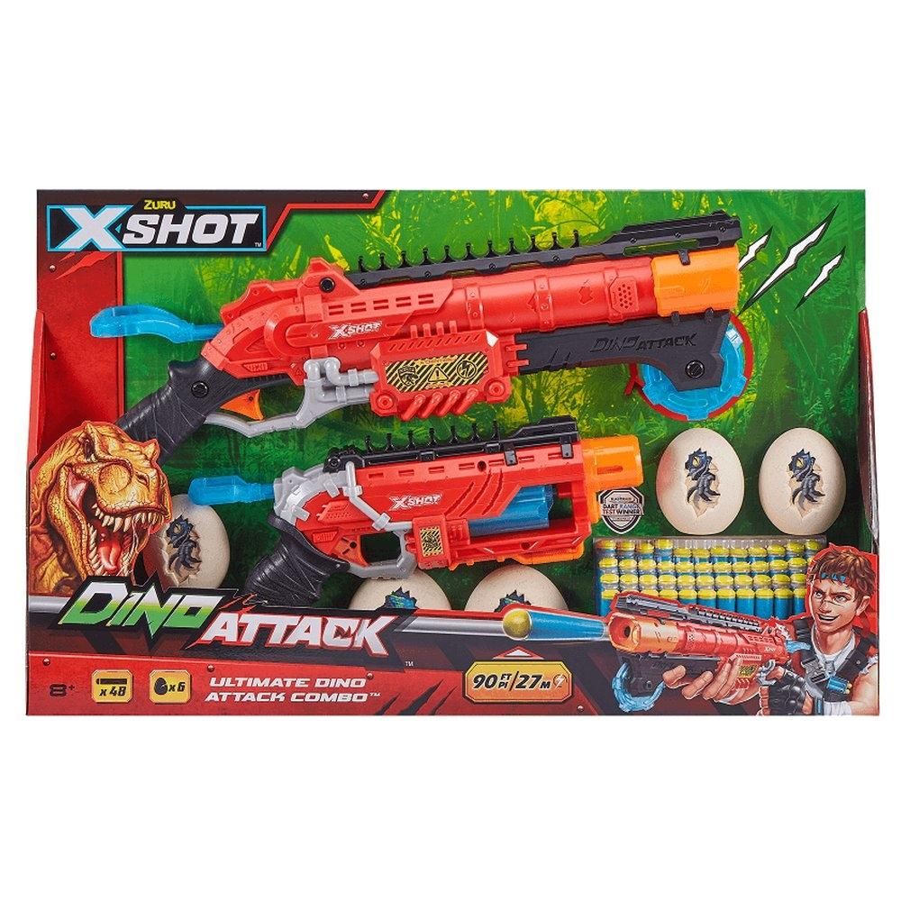X-Shot Dino Attack - combo pack (2 fegyver)