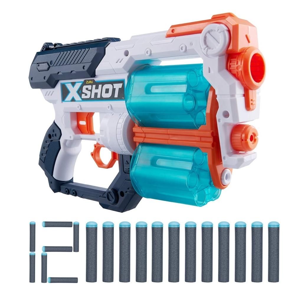 X-Shot Excel Xcess TK-12 szivacslövő játékfegyver, 12 db lövedékkel