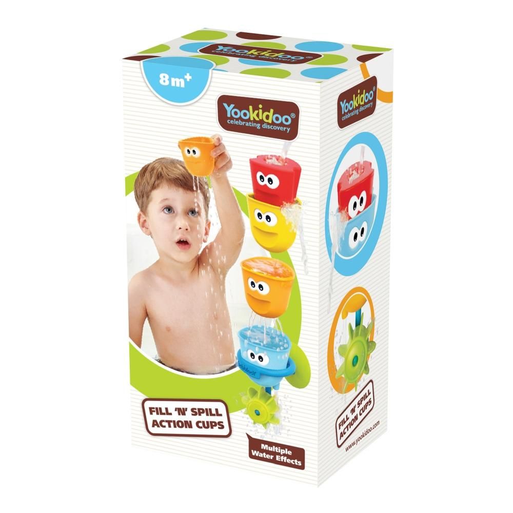 Yookidoo Töltögetős pohárkészlet fürdőjáték