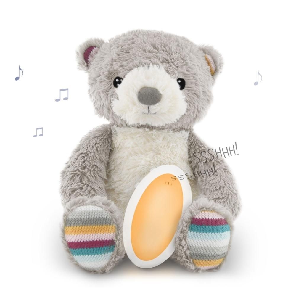 Zazu BRUNO mackó nyugtató plüss éjjeli fénnyel és hangrögzítővel