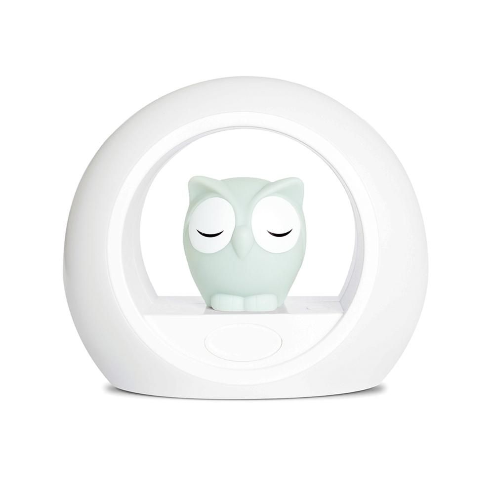 Zazu LOU bagoly hangérzékelős éjjeli lámpa - szürke