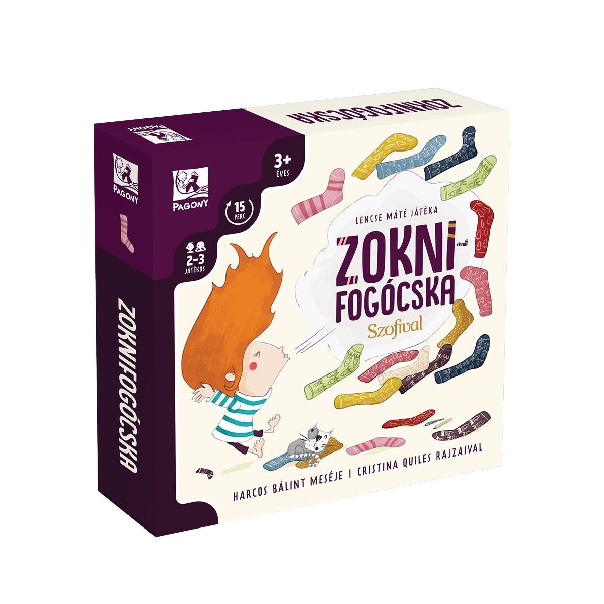 Zoknifogócska Szofival társasjáték