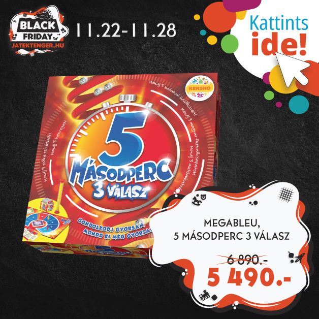 MEGABLEU 5 MÁSODPERC 3 VÁLASZ TÁRSASJÁTÉK