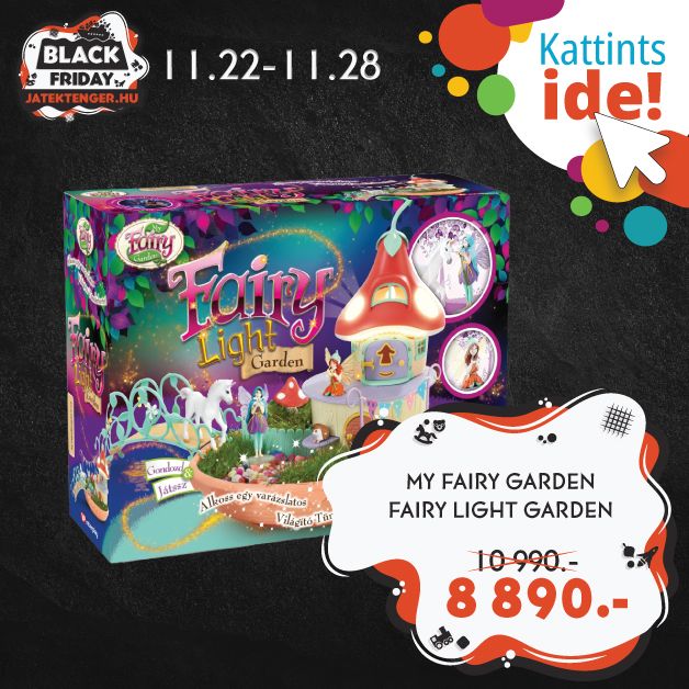 MY FAIRY GARDEN FAIRY LIGHT GARDEN VILÁGÍTÓS TÜNDÉRHÁZ