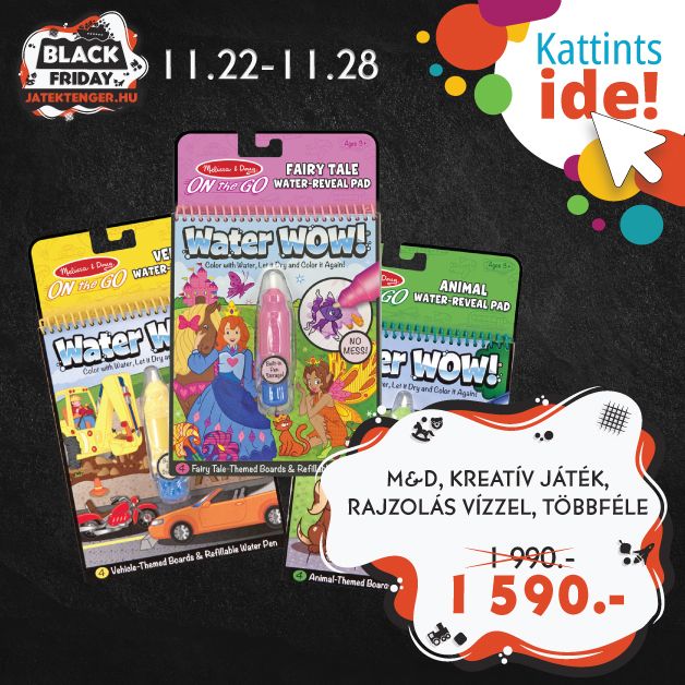 MELISSA & DOUG KREATÍV JÁTÉK, RAJZOLÁS VÍZZEL