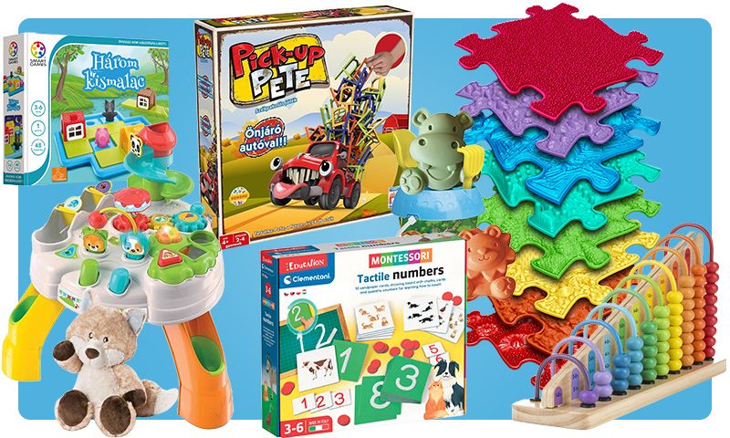 Játékok, fejlesztők óvodákba, iskolákba a Játéktenger webáruházban